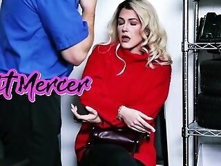blonde milf livery mercer caught stealing and punished